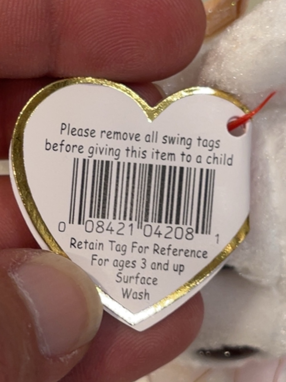 V- ‘98 - Ty Halo the Beanie Baby Angel 🐻 - Picture 8 of 9